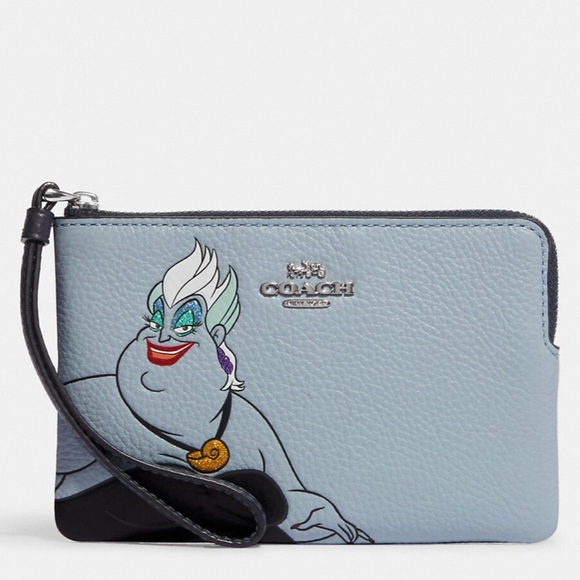 Coach Handbags - Disney x Coach Ursula Corner Zip Wristlet